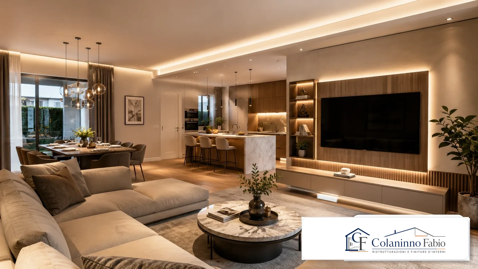 Interno moderno ristrutturato